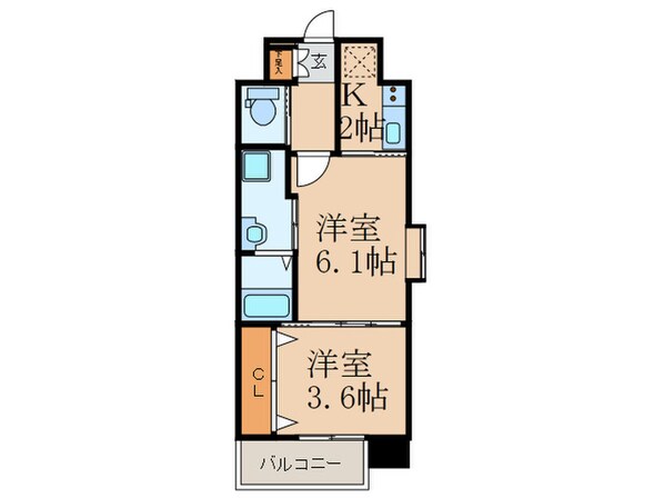 ギャラン力丸の物件間取画像